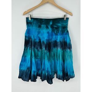 Vintage Cute Options Asymmetric Tie Dye Skirt Size Medium 90s Hippie Grunge Boho
